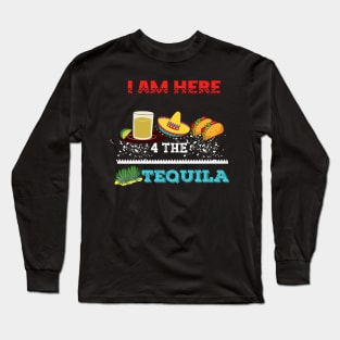 Tequila Lover Design Long Sleeve T-Shirt